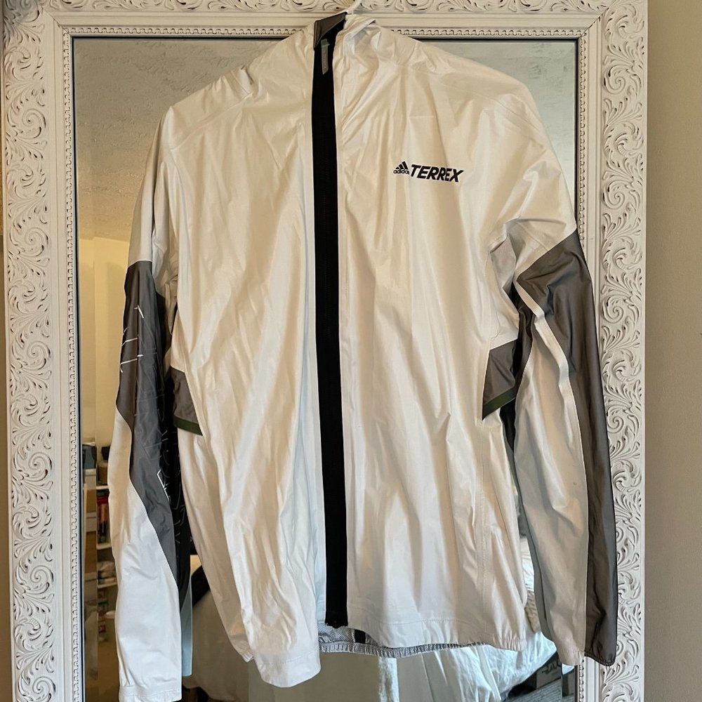 adidas Women's Terrex Agravic Light Waterproof Pro Trail Running Rain Jacket